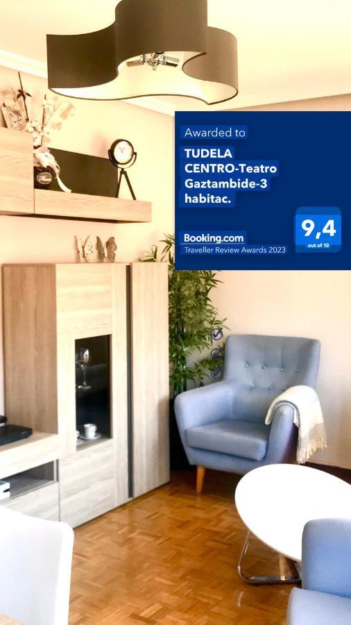 Tudela Centro-Teatro Gaztambide-3 Habitac. Apartamento Exterior foto