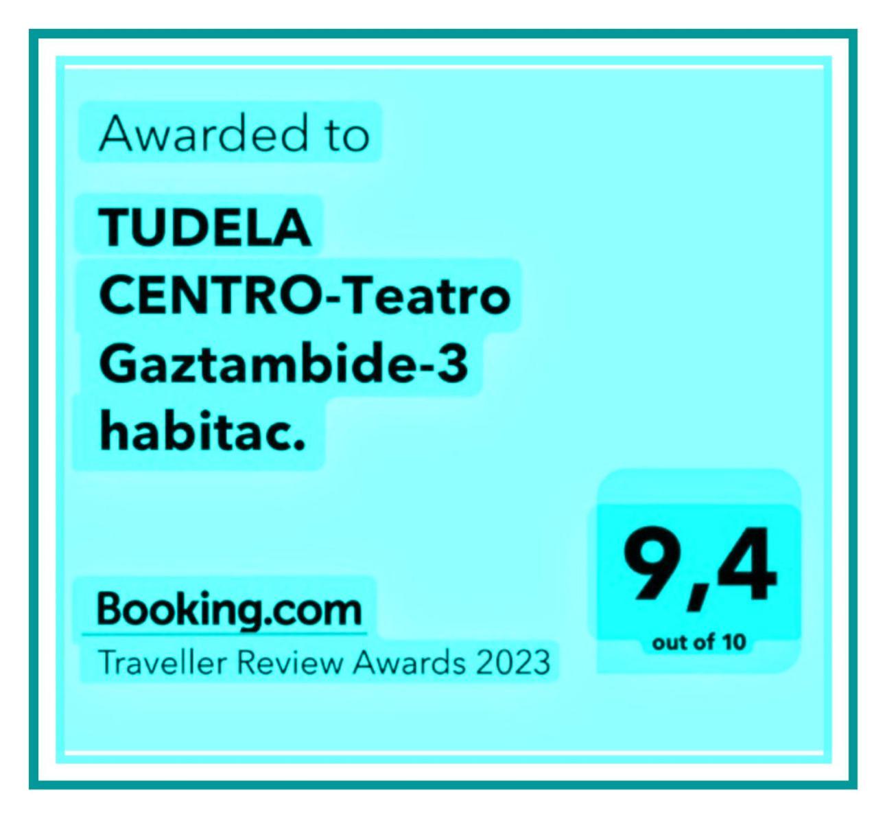 Tudela Centro-Teatro Gaztambide-3 Habitac. Apartamento Exterior foto